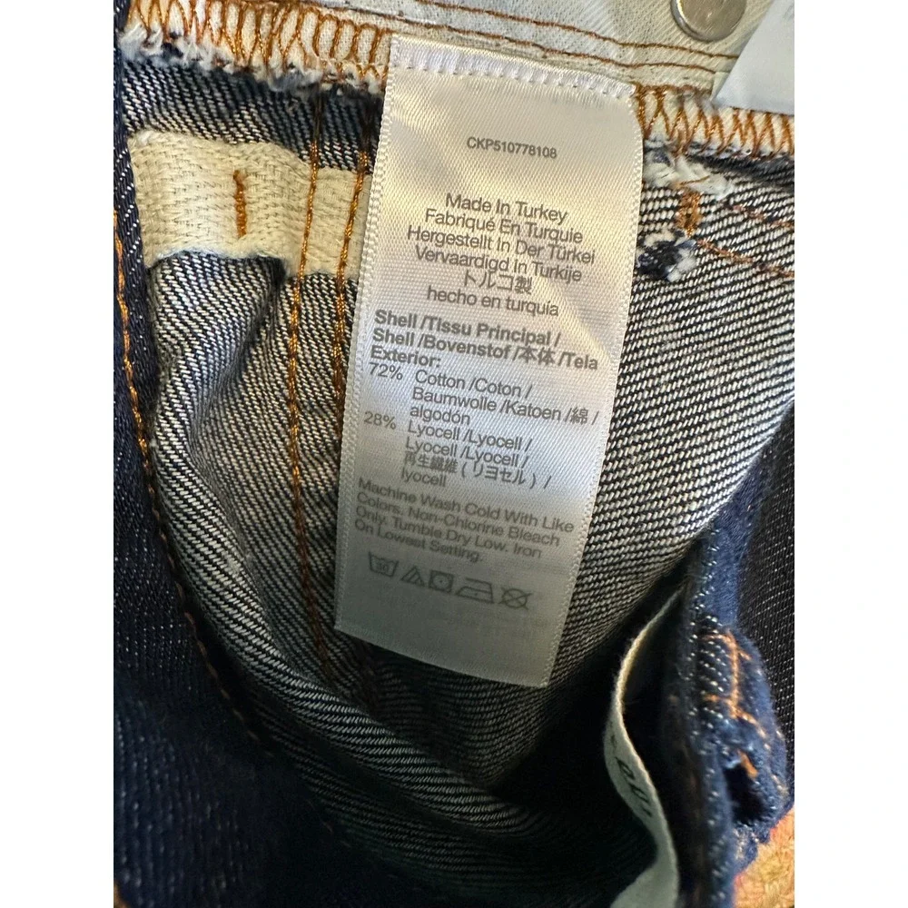NWT Madewell The Perfect Vintage Wide-Leg Jean 24 Airy Denim Dark Wash Blue